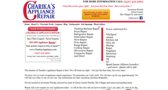Desktop Screenshot of charikasappliance.com